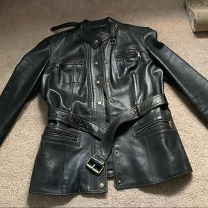 Guess Leather Jacket sz L Like New